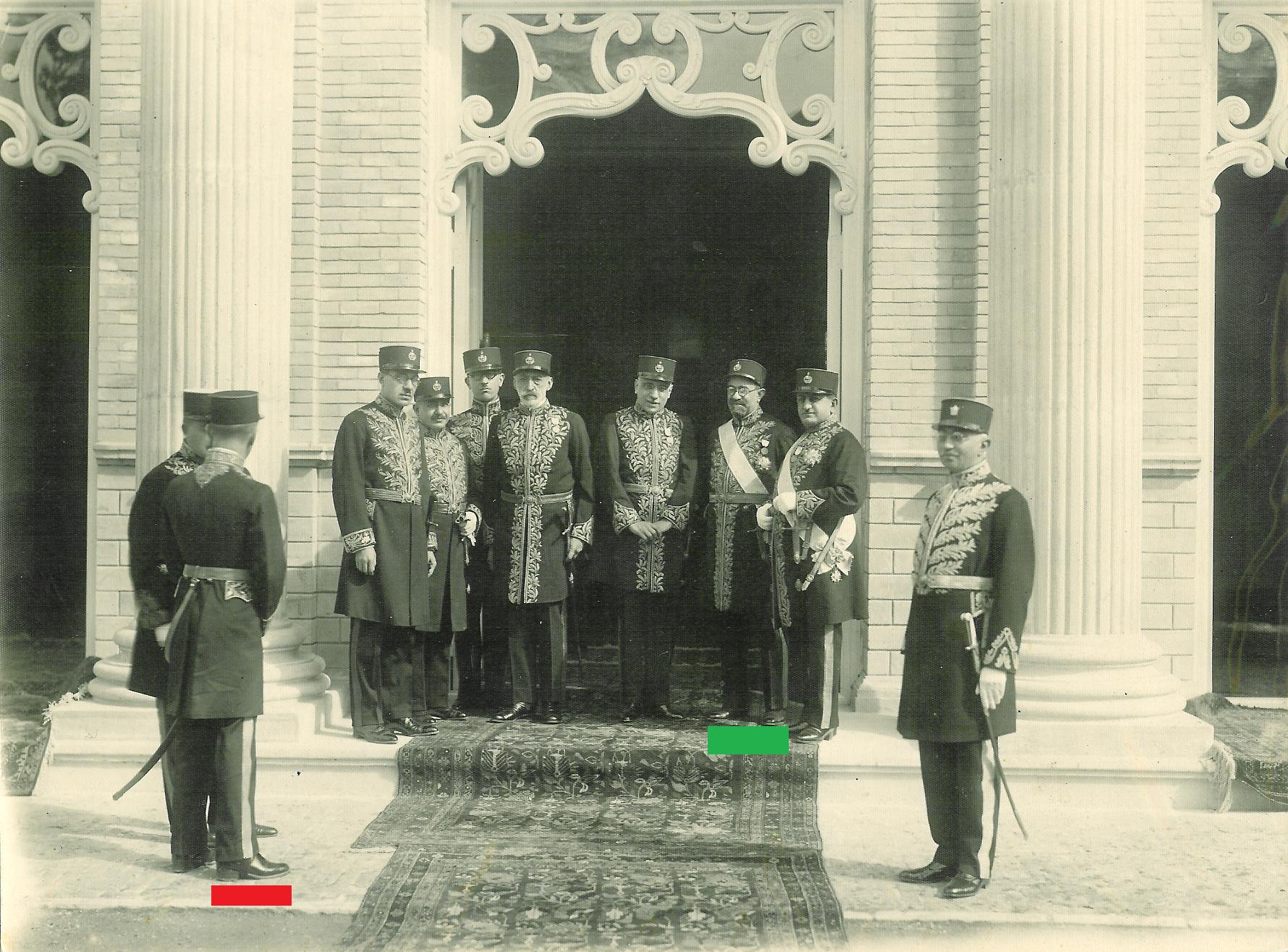Mehdi farrokh and Prime Minster Foroughi 1935-1936