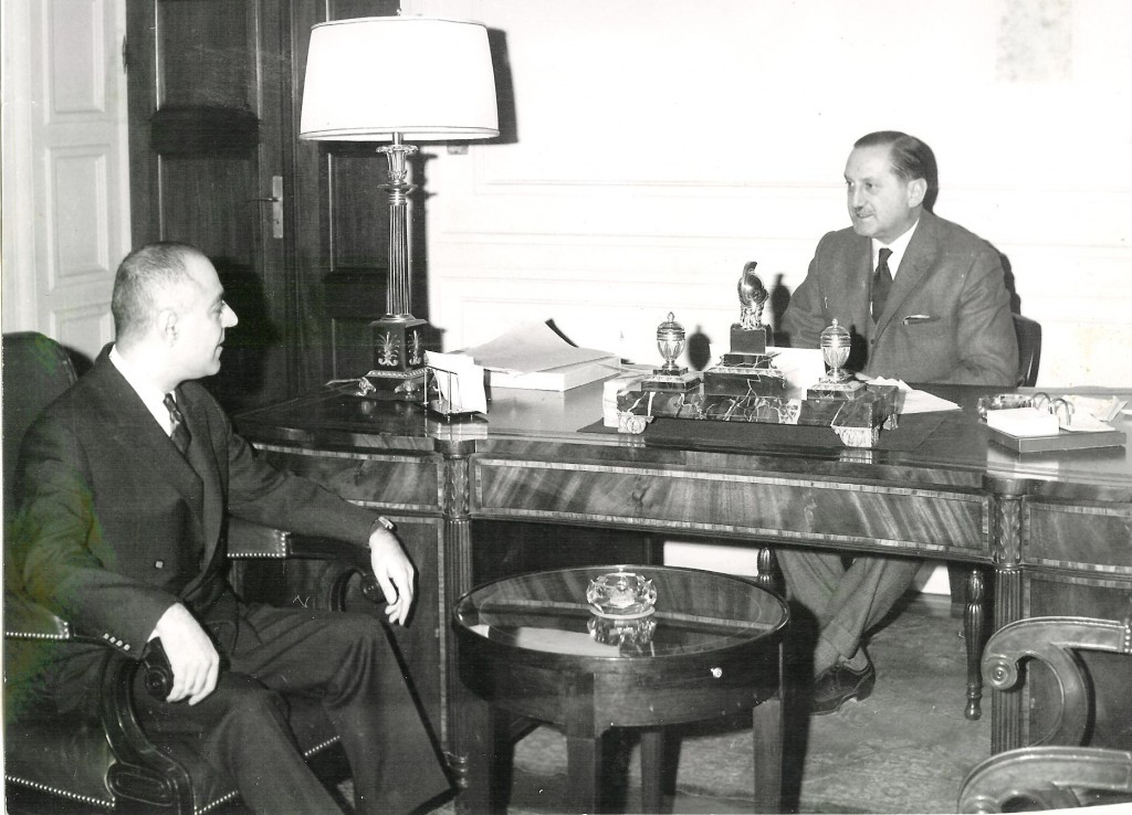 Fereydoun Farrokh and Greek Foregin Minsiter in Athens 1962