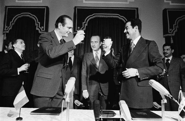 Saddam and Chirac
