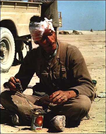 Wounded Iranian Soldier