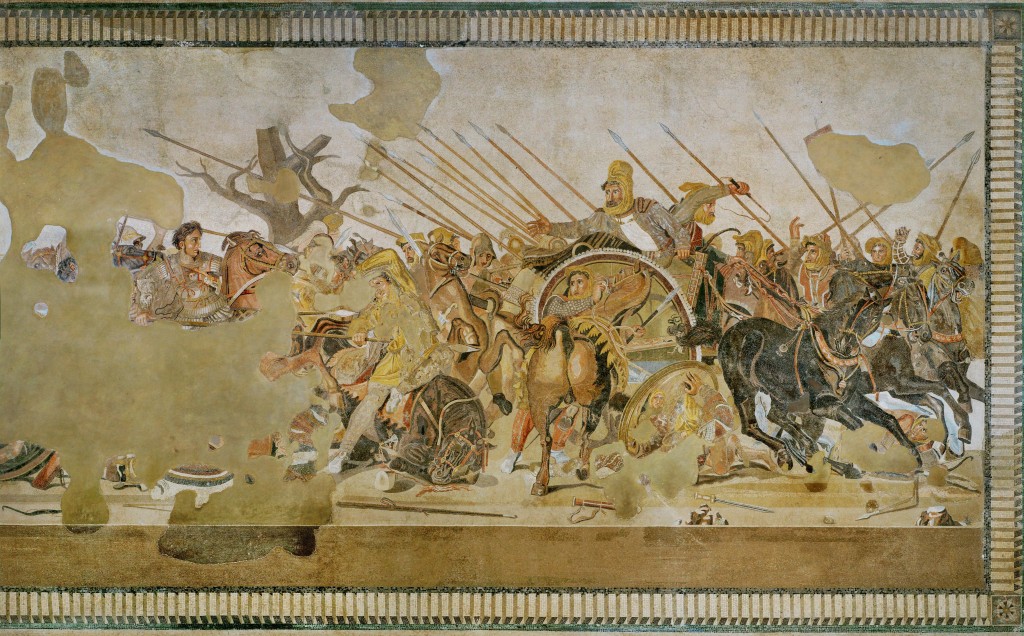 Alexander and Darius III-Issus-Pompei Mosaic