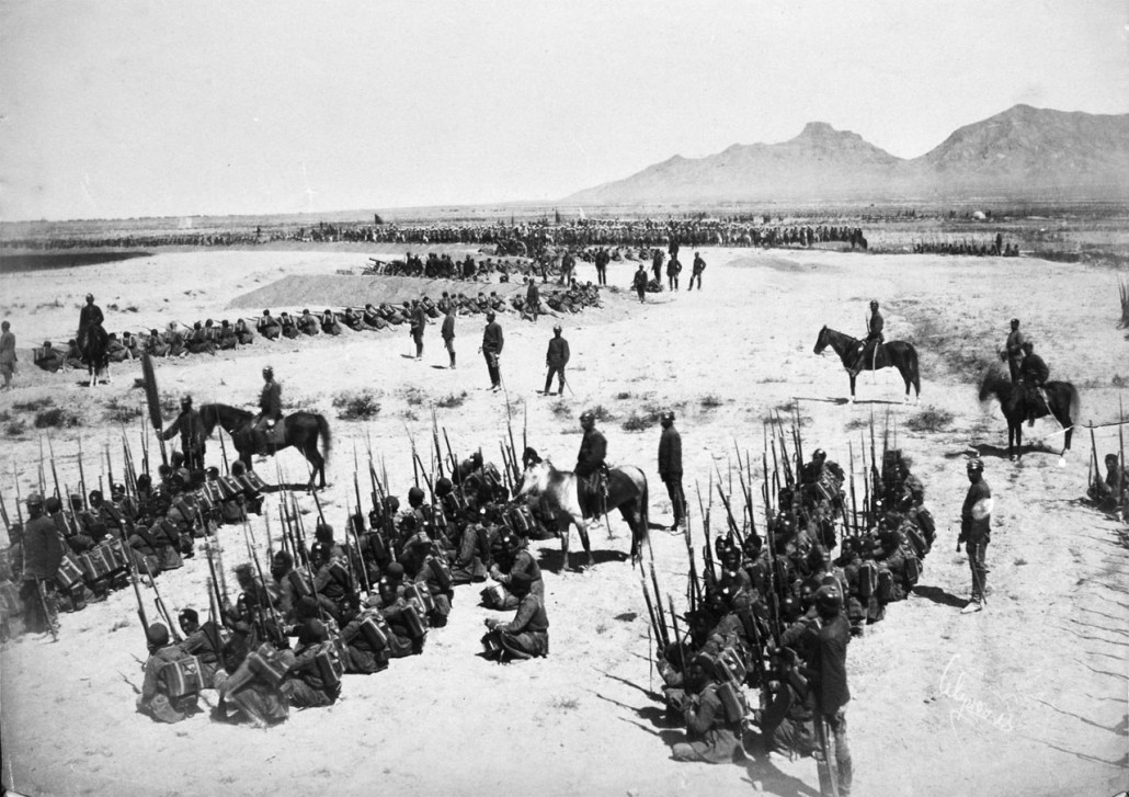 1-Qajar troops-Germanic helmets