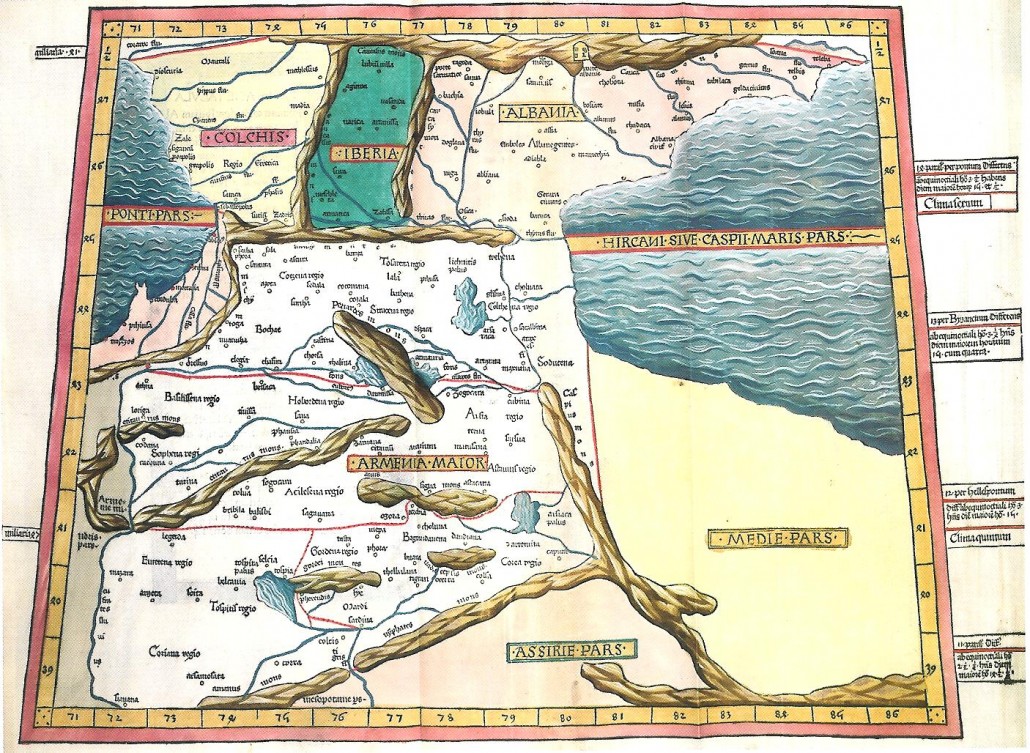 2-Ptolemy-Geographia-Third Map-Southern Caucasus