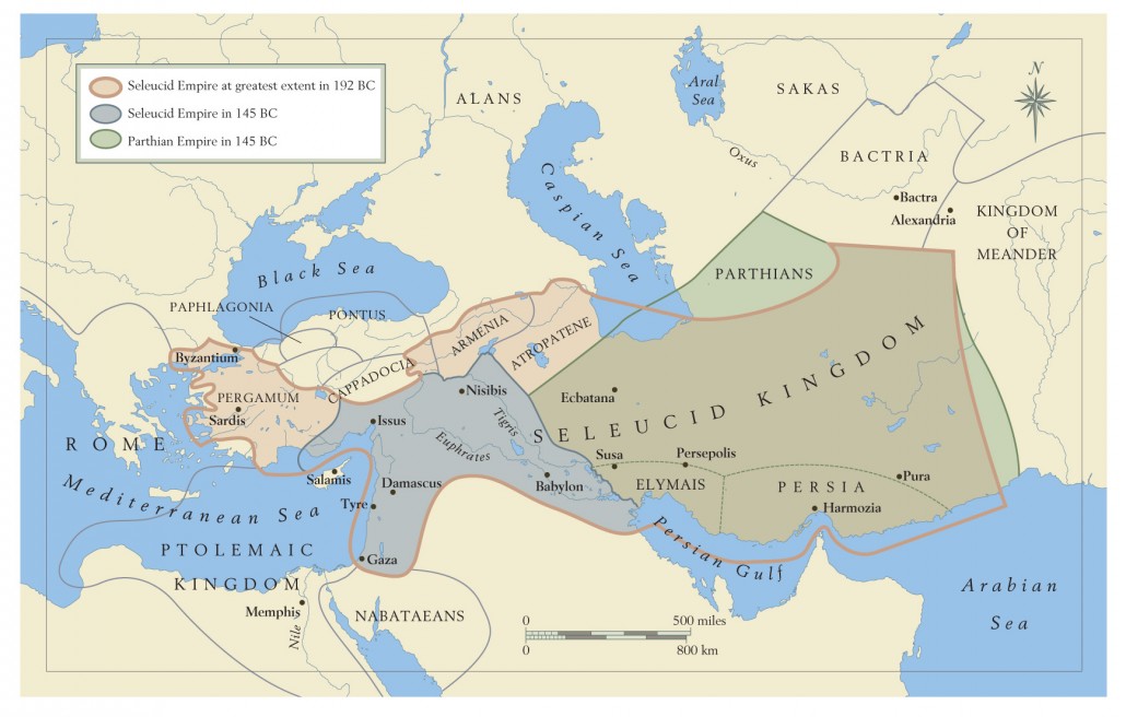 Seleucids and Parthia in 145 BCE